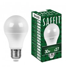 Лампа светодиодная, 30W 230V E27 2700K A65, SBA6530  55182  SAFFIT