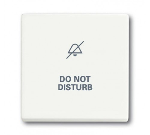 Клавиша для механизма 1-кл.выкл./перекл./кнопки, с символом "НЕ БЕСПОКОИТЬ", серия solo/future, цвет белый барха  1751-0-3026   2CKA001751A3026  AB