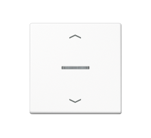 Клавиша для KNX кнопки, 1 группа, с окошком, символы стрелки; дюропласт; белый  A101KO5PWW  Jung