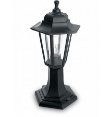 Светильник садово-парковый НТУ 06-60-001 60W 230V E27 400*180мм черный, на постамент, 6-ти гранник  32273  FERON