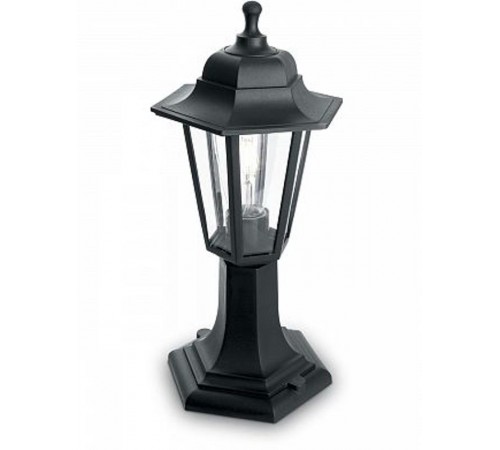 Светильник садово-парковый НТУ 06-60-001 60W 230V E27 400*180мм черный, на постамент, 6-ти гранник  32273  FERON