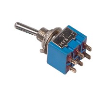 Тумблер 250V 3А (6c) ON-OFF-ON двухполюсный Micro  36-4021  REXANT