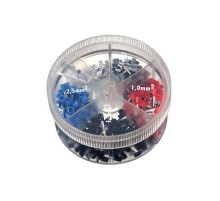 Контейнер наконечников-гильз с изолир.фланцем 2,50мм.кв. синий, 1 упаковка - 1000шт.  2ARTD10025  DKC