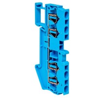 Колодка клеммная пружинная JXB-ST-2.5 28А 4 вывода синяя EKF PROxima  plc-jxb-st-2.5-4-blue  EKF
