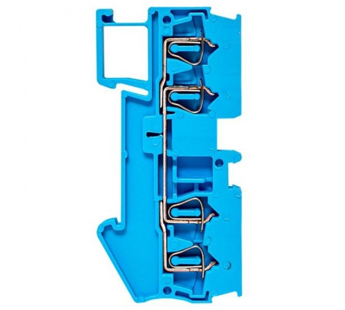Колодка клеммная пружинная JXB-ST-2.5 28А 4 вывода синяя EKF PROxima  plc-jxb-st-2.5-4-blue  EKF