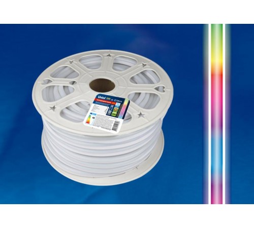 Лента светодиодная 220В IP67 NEON 50 м RGB ULS-N22-5050-80LED лента /m-8mm-IP67-220V-10W/m-50M-RGB  UL-00005581  Uniel