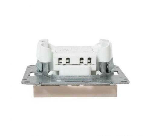 Механизм выключателя, одноклавишный, с подсветкой, кремовый Эпика  UP1-SWI-14 EKF