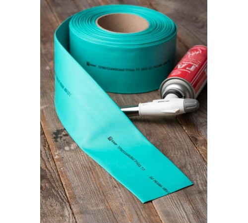 Термоусаживаемая трубка ТУТ нг 80/40 зелёная рулон PROxima  tut-80-j  EKF