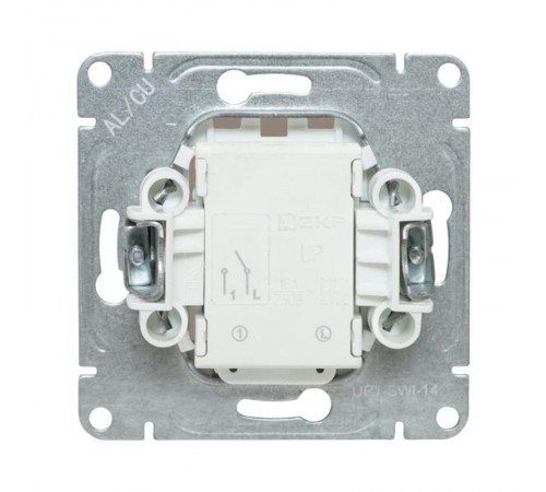 Механизм выключателя, одноклавишный, с подсветкой, кремовый Эпика  UP1-SWI-14 EKF