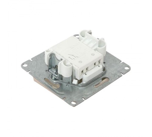 Механизм выключателя, одноклавишный, с подсветкой, кремовый Эпика  UP1-SWI-14 EKF