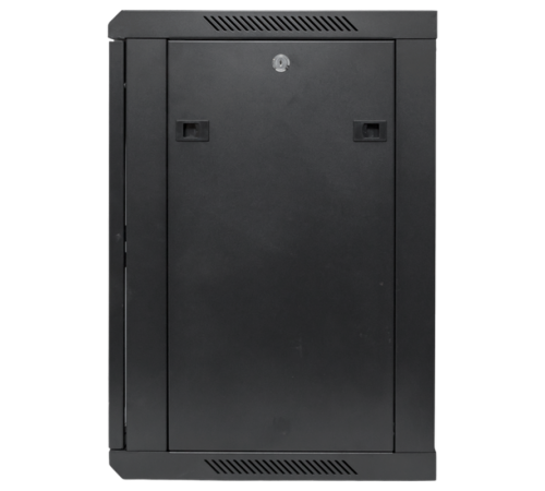 Шкаф настенный 19" TERACOM PRO 12U 600х600 мм дверь стеклянная с замком-ручкой чёрныйTRP-WLL-1266-40BEKF