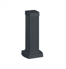 Snap-On мини-колонна алюминиевая с крышкой из пластика 1 секция, высота 0,3 метра, цвет черный  653002  Legrand