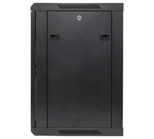 Шкаф настенный 19" TERACOM PRO 12U 600х600 мм дверь стеклянная с замком-ручкой чёрныйTRP-WLL-1266-40BEKF