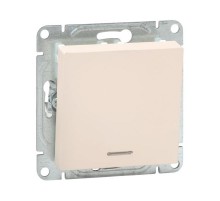 Механизм выключателя, одноклавишный, с подсветкой, кремовый Эпика  UP1-SWI-14 EKF