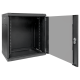 Шкаф настенный 19" TERACOM PRO 12U 600х600 мм дверь стеклянная с замком-ручкой чёрныйTRP-WLL-1266-40BEKF