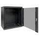 Шкаф настенный 19" TERACOM PRO 12U 600х600 мм дверь стеклянная с замком-ручкой чёрныйTRP-WLL-1266-40BEKF