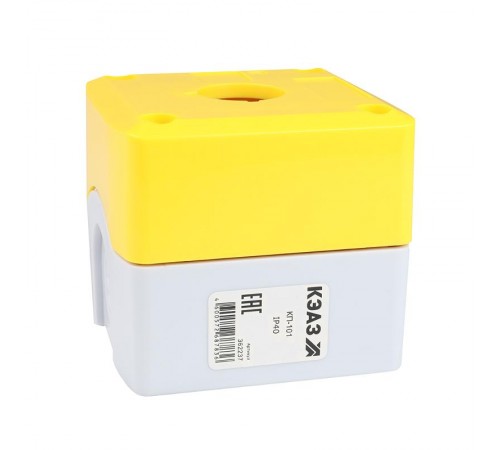 Корпус кнопочного поста КП-101 желтый 1 отв. IP40  362237  КЭАЗ