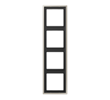 Рамка для вертикальной и горизонтальной установки, 4 поста; металл; нержавеющая сталь; Edelstahl  ES2984  Jung