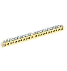 Шина "N" нулевая 6х9мм 22/1 (22 группы/крепеж по центру) (10 шт/уп)  PR08.28871  Промрукав