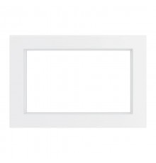 Рамка 2-местная (без перемычки), серия Катрин, GFR00-7012-01, белый  39566  STEKKER