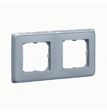 Cariva DIY Рамка 2 поста жемчужно-серый  695976  Legrand