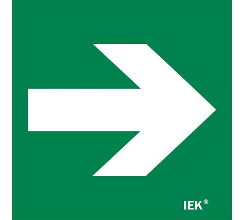 Этикетка самоклеящаяся 150х150мм "Направляющая стрелка"  LPC10-1-15-15-STR  IEK