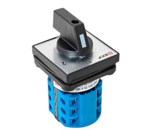 Переключатель кулачковый ПК-1-53 10А 3P "1-2" IP65  pk-1-53-10-65  EKF