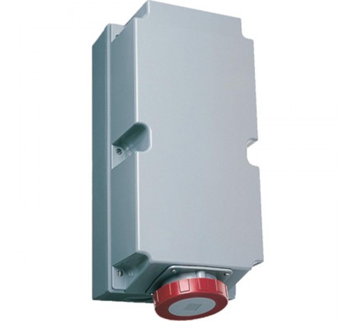 Розетка для монтажа на поверхность с подключением шлейфа 4125RL9W, 125A, 3P+N+E, IP67, 9ч  2CMA168538R1000  ABB