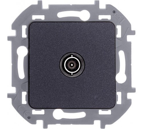 Inspiria Антрацит Розетка телевизионная TV оконечная С/У 10 дБ 5-862 мГц без рамки  673873  Legrand