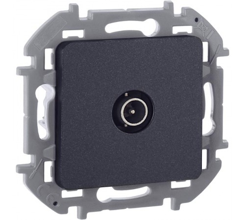 Inspiria Антрацит Розетка телевизионная TV оконечная С/У 10 дБ 5-862 мГц без рамки  673873  Legrand