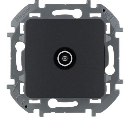 Inspiria Антрацит Розетка телевизионная TV оконечная С/У 10 дБ 5-862 мГц без рамки  673873  Legrand