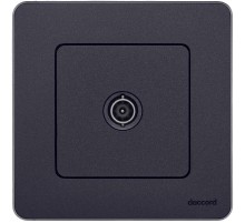 Inspiria Антрацит Розетка телевизионная TV оконечная С/У 10 дБ 5-862 мГц без рамки  673873  Legrand