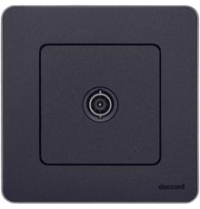 Inspiria Антрацит Розетка телевизионная TV оконечная С/У 10 дБ 5-862 мГц без рамки  673873  Legrand