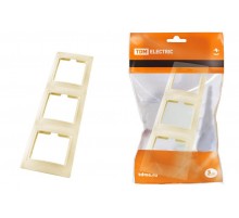 Рамка 3-х постовая вертикальная сл. кость "Таймыр"  SQ1814-0127  TDM