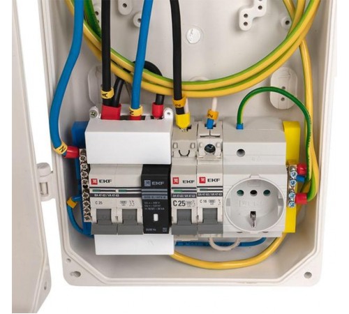 Щит ВРУш-1/25 ОПВ (для коттеджа) PROxima  vru-1-25-opv-pro  EKF