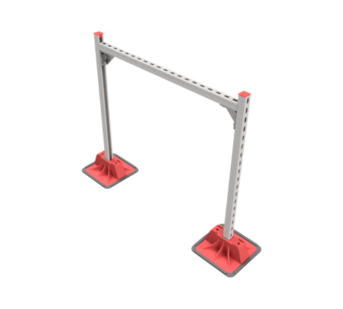 Опорная конструкция для гор. прямоуг. воздуховодов  TECHNORAPTOR LIGHTFOOT 1000х1000  KM-TR-LTF-SSHRAD-1000-1000  КМ - профиль