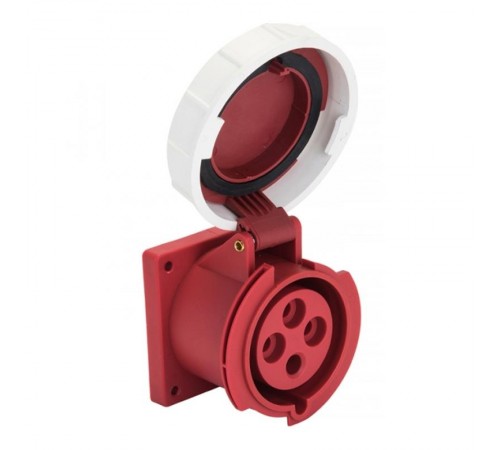 Розетка стационарная внутренняя 3242 3Р+РЕ 32А 380В IP67 EKF PROxima  ps-3242-32-380  EKF