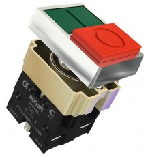 Перекл. I-O BL 22 мм Цвет:ЗЕЛЕНЫЙ-КРАСНЫЙ 220В ПЕ-2  25063DEK  DEKraft