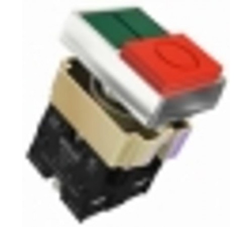 Перекл. I-O BL 22 мм Цвет:ЗЕЛЕНЫЙ-КРАСНЫЙ 220В ПЕ-2  25063DEK  DEKraft