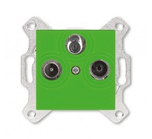 ABB Levit Зелёный Розетка TV-R-SAT единственная  5011H-A03303 67W  2CHH083303A6067  ABB