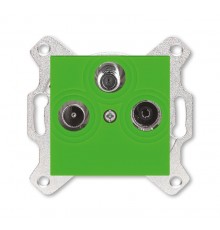 ABB Levit Зелёный Розетка TV-R-SAT единственная  5011H-A03303 67W  2CHH083303A6067  ABB