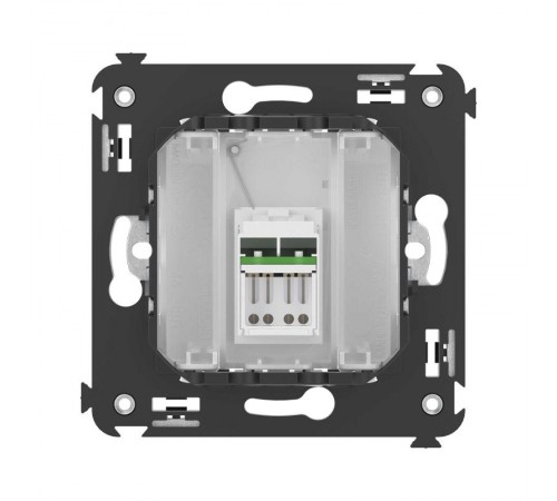 Компьютерная розетка RJ-45 в стену, кат.6А одинарная, "Avanti", "Белое облако"  4400373  DKC
