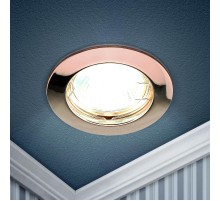 Светильник точечный встраиваемый под лампу KL1 50Вт MR16 медь литой  C0043824  ЭРА