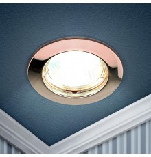 Светильник точечный встраиваемый под лампу KL1 50Вт MR16 медь литой  C0043824  ЭРА
