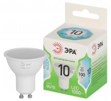 Лампа светодиодная  GREEN LINE LED MR16-10W-840-GU10 GL GU10 10 Вт софит яркий белый свет  Б0066993  ЭРА