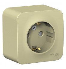 Blanca Бежевый О/У с изолирующей пластиной Розетка с з/к со шт. 16А, 250В  BLNRA011117  SE