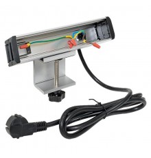 Встраиваемый настольный розеточный блок для крепления к столу, 10 модулей, C-Line, металлик  cl-vnbco-10-s  EKF