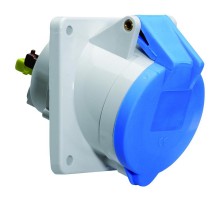Розетка панельная 32 3 230 6H QUI-CO A-DO IP44 IA S фланец 85x85 I 12761-Bals I Bals