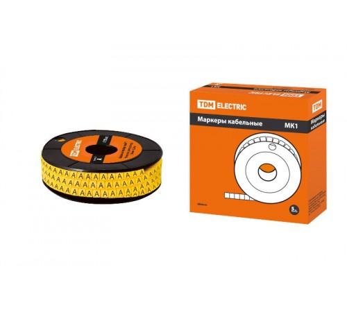 Маркер МК1 - 2,5мм символ "А" 1000шт/ролл  SQ0511-0026  TDM