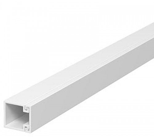 Мини-канал WDK с крышкой 15x15x2000 мм (высота борта 15 мм, крышка 15 мм) ПВХ белый RAL 9010  6191002  OBO Bettermann